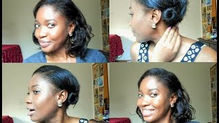 2 Quick Summer Hairstyles For Short Hair | Heatless!