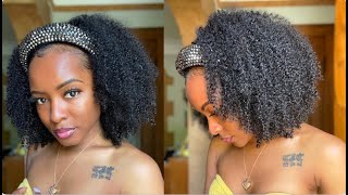 Wash N Go Headband Wig | Luvmehair Curly Hair Unit | Increesemypiece