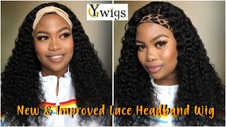 New & Improved Lace Headband Wig For Beginners Ft. Ygwigs | No Glue | No Leave Out
