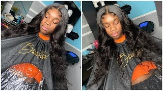 Body Wave Lace Closure Quickweave Install|2 Looks In 1 Video| Unice Hair ❤️
