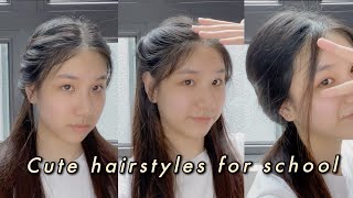 Cute & Simple Hairstyles For School/Everyday  Heatless Hairstyle