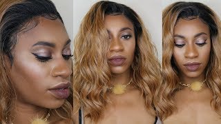 Tutorial: Lay Baby Hair On Lace Frontal Wig & Gls132 Friday Night Hair Review