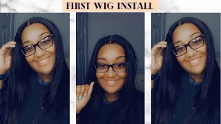 My First Wig Install| Ft. Muokass 4X4 Lace Closure| Detailed Install| Affordable Amazon Wig Part 1
