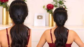 Easy Quick Hairstyle| Summer Hairstyle | 2 Minute Hairstyle For College Or Work |Femirelle Hairstyle