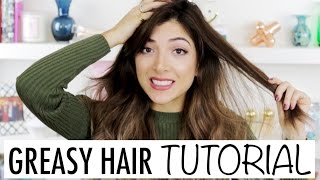 5 Quick & Easy Hairstyles For Greasy Hair + Lazy Girl Hair Hacks!