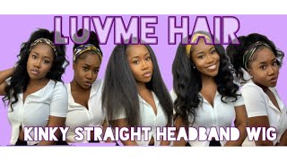 6 Ways To Style Your Kinky Straight Headband Wig | Luvme Hair | Thatskeandra