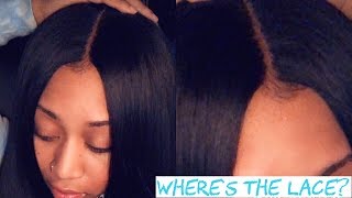Lace Closure Quick Weave Tutorial (Talk Through) Ft March Queen Brazilian Straight Hair