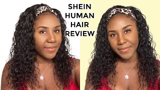 Shein Human Hair Headband Wig Review