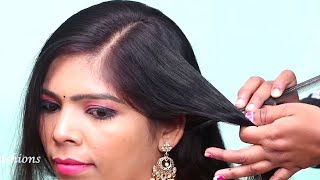 Pretty Front Waterfall With Puff Ponytail Hairstyle | Hairstyle For Outgoing | New Hairstyle