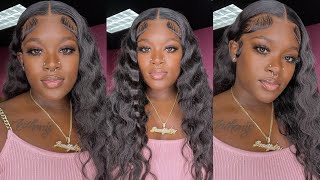 Soft Crimps On Body Wave Hair  Middle Part & Baby Hairs | Ashimary Hair