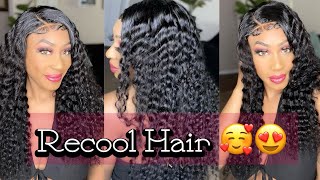 Lace Closure Wig 5X5 Deep Wave Wig Install Ft. Recool Hair