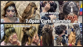 7 Open Hairstyle For Wedding || Advance Hairstyle Tutorial || Open Hairstyle || Wedding Hairstyles