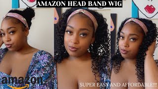 Cheap Amazon Headband Wig! | No Lace! No Glue! No Gel! Ft. Fongly Hair
