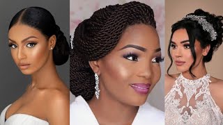 Chic Wedding Hairstyles For Brides||Natural Hairdo||Braided Protective Hairstyles || Locs And More