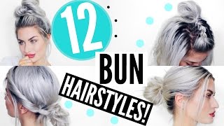 12 Heatless Bun Hairstyles -  Quick & Easy | Lyssryann