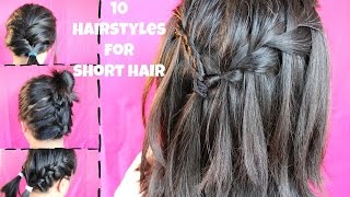 10 Heatless Hairstyles For Short Hair
