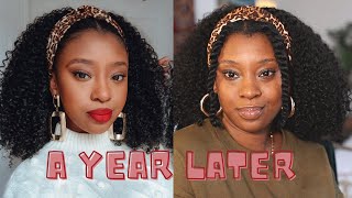 Style With Me| My Headband Wig By @Hergivenhair 1 Year Update
