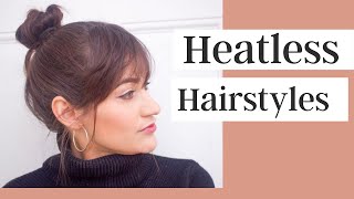 Heatless Hairstyles For Short & Medium Length Hair
