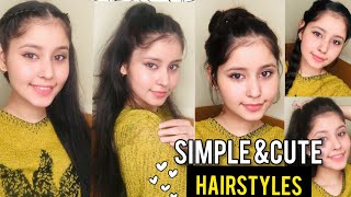 Simple And Cute Hairstyle For Everyday |Heatless Hairstyles | Hairstyles For Girls |Kiran Tutorialz