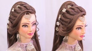 Easy Party & Wedding Hairstyles For Girls L Twist Hairstyles L New Open Hairstyle L Tikka Hairstyle