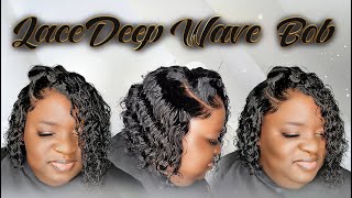 Alopecia Transformation | Deep Wave Lace Closure Bob | Quick Weave Tutorial| Step By Step