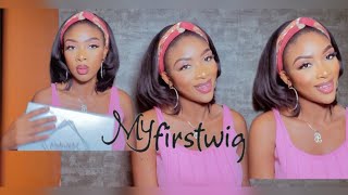 Perfect For Everyday Hair , Natural Yaki Headband Wig Ft @Myfirstwig
