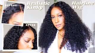 Wow Two Textured Kinky Baby Hairline Lace Wig| Glueless Install Ft. Ilikehair.Com