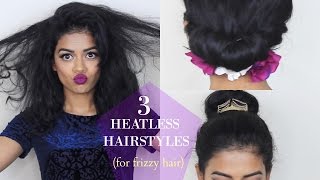 3 Heatless Hairstyles For Shorter Hair | Frizzy Hair Approved!