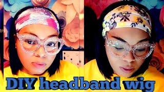 Diy Headband Wig/Save Your Coins!