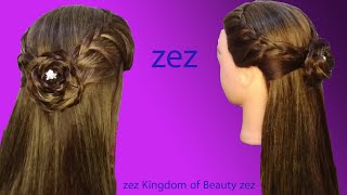 Beautiful Open Hairstyle For Party || Wedding Hairstyle ||
