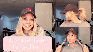 5 Baseball Hat Hairstyles Short Hair | Heatless Hairstyles