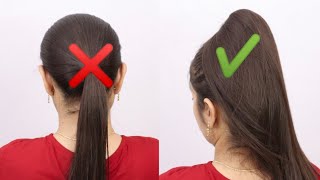 Ponytail Hairstyle ! How To Make High Ponytail ! Easy Hairstyle ! Hairstyles For Girls ! Ponytail