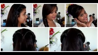 4 Quick And Easy Hairstyles | Heatless Hairstyles - Itssupriyaslife