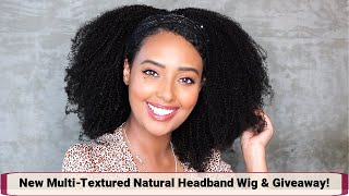The Most Natural Protective Hairstyle! Kinky & Coily Multi-Textured Headband Wig Ft Hergivenhair