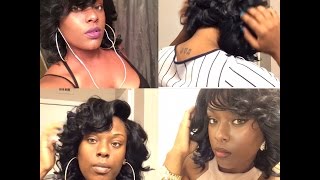 How To Curl /Style A Bob (Lace Closure Wig)