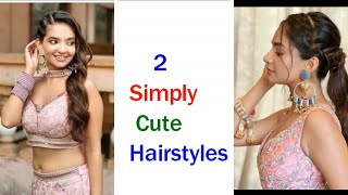 2 Cutest Wedding Hairstyles For Girls // Inspired By #Anushka_Sen Hairstyles //Self Easy Hairstyles