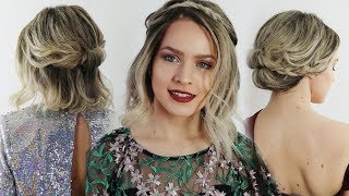 5 Quick Holiday Hairstyles For Short Hair! - Kayleymelissa