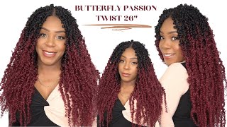 Outre Synthetic Twisted Up 4X4 Hd Braid Lace Wig - Butterfly Passion Twist 26 --/Wigtypes.Com