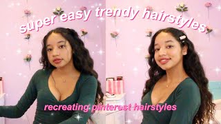 7 Easy, Heatless Hairstyles (Pinterest Inspired)