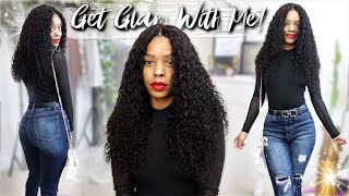 Quick Get Glam W/ Me | Curly Lace Closure Wig | Skin Melt Lace | Ft. Nadula Hair