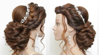 New Wedding Hairstyle. Bridal Updo For Long Hair Tutorial
