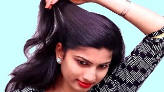 Easy Self Ponytail Hairstyles For Natural Hair| Easy And Effortless Hairstyle Trick | Self Hairstyle