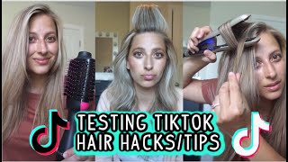 Testing Viral Tiktok Hair Hacks & Tips- Short, Medium, & Long Hairstyles