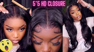 She'S Giving Scalp What Closure? Lace Melt Step By Step 5*5 Closure Wig Install X Nadula Hair