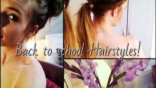 Back To School | 5 Simple Heatless Hairstyles♥♥