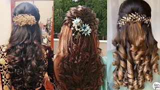 Wedding Hairstyles For Loose Hair'S || Nenu Mee Shruthi