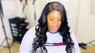 30” Side Part Lace Closure Sew In Tutorial