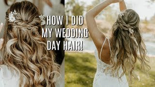 I Did My Hair For My Wedding! | Tutorial