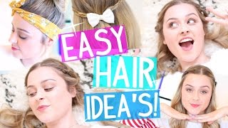 Insanely Easy Heatless Hairstyles For School & Festivals!