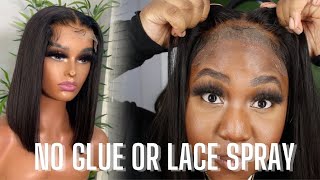 Absolutely No Glue Or Lace Stray || Glueless Install || Closure Wig || Luvme Hair